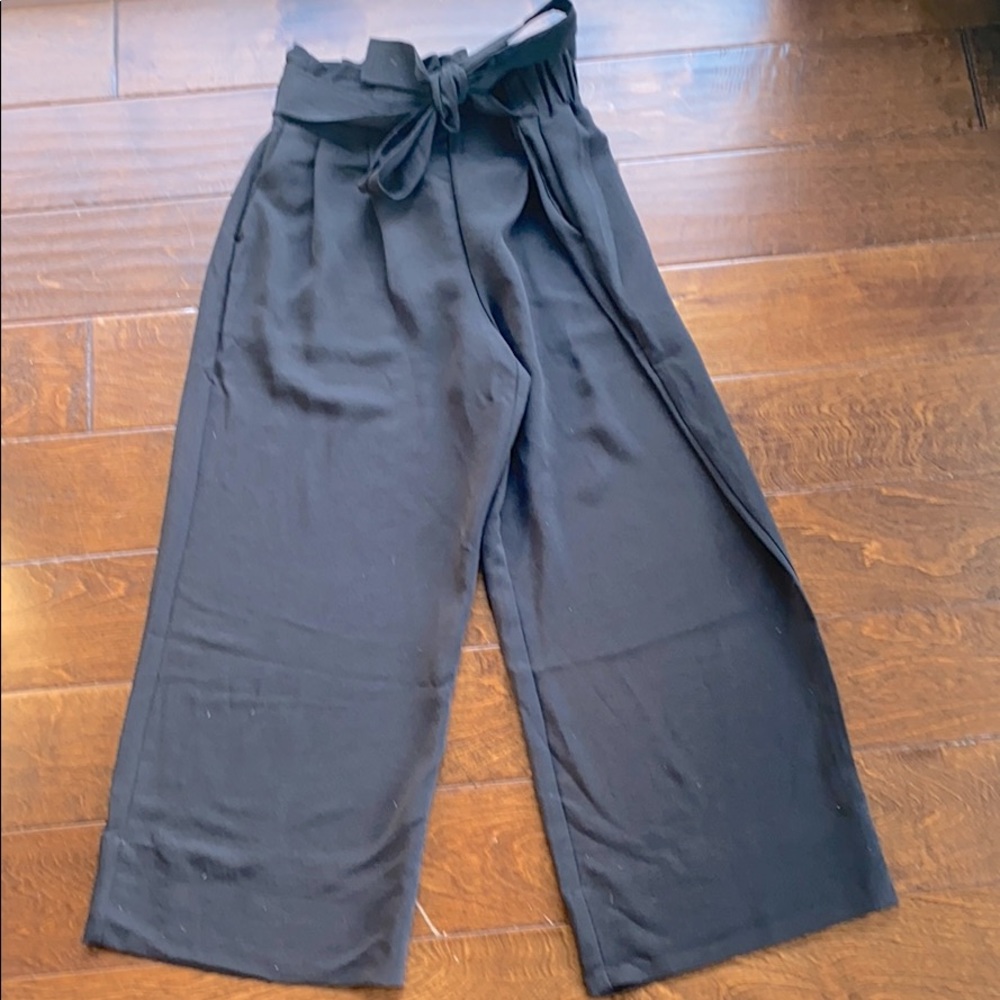 Madewell Crop Wideleg Paperbag Pant